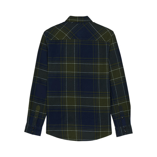 חולצת פלנל פוקס כחול כהה - FOX TRAILDUST FLANNEL SHIRT V25