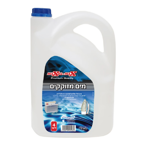 מים מזוקקים 4 ליטר מקסול (קרטון 4 יח')