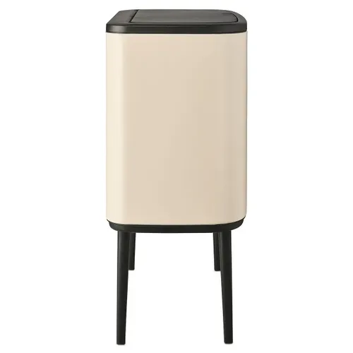 פח ברבנטיה למטבח 36 ליטר - Brabantia BO בז' מתוך קולקציית פחי אשפה למטבח (מבט מקרוב) - פריט מעוצב לעיצוב חלל רחצה מודרני ויוקרתי
