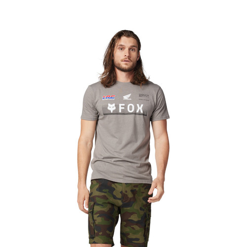 חולצת פוקס אפור - FOX HONDA PERM SS TEE V25