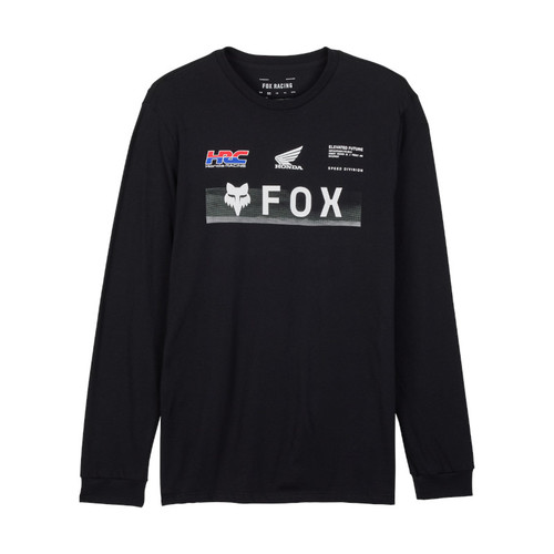 חולצה ארוכה פוקס שחור - FOX X HONDA LS PERM TEE V25