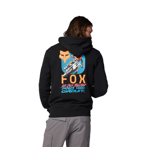 קפוצ'ון פליז פוקס שחור - FOXHEAD X PRO CIRCUIT FLEECE PO V25