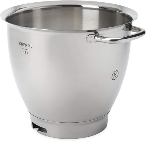 קערת יציקת נירוסטה מוברשת 6.7 ליטר למיקסר Kenwood Chef XL KAT8111SS  
