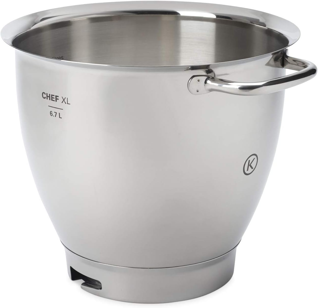 קערת יציקת נירוסטה מוברשת 6.7 ליטר למיקסר Kenwood Chef XL KAT8111SS  