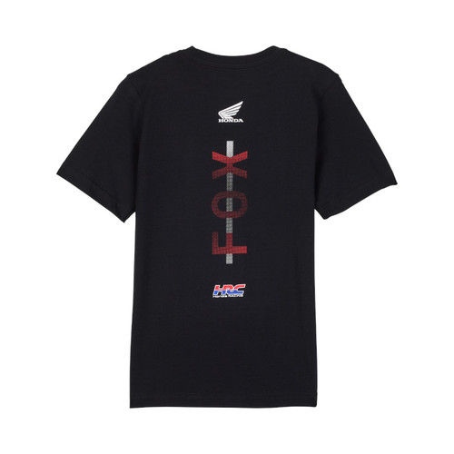 חולצת ילדים פוקס שחור - FOX YTH FOX HONDA SS TEE V25