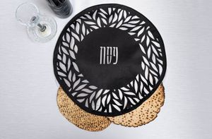 תבל כיסוי מצה 46 עגול אפור