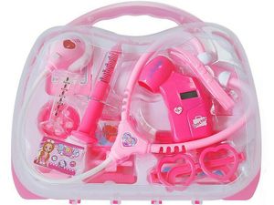 מזוודת רופאה 13 חלקים עם אורות וצלילים