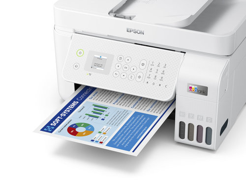 מדפסת ‏הזרקת דיו ‏משולבת Epson EcoTank L5296 אפסון