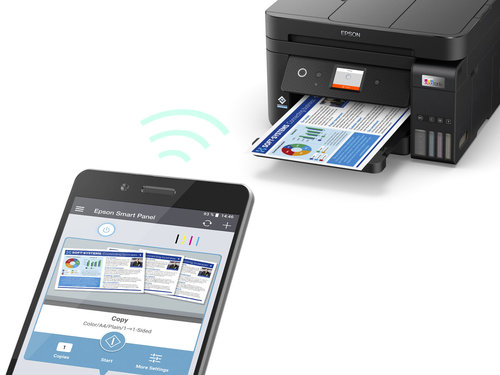 מדפסת ‏הזרקת דיו ‏משולבת Epson EcoTank L6290 אפסון