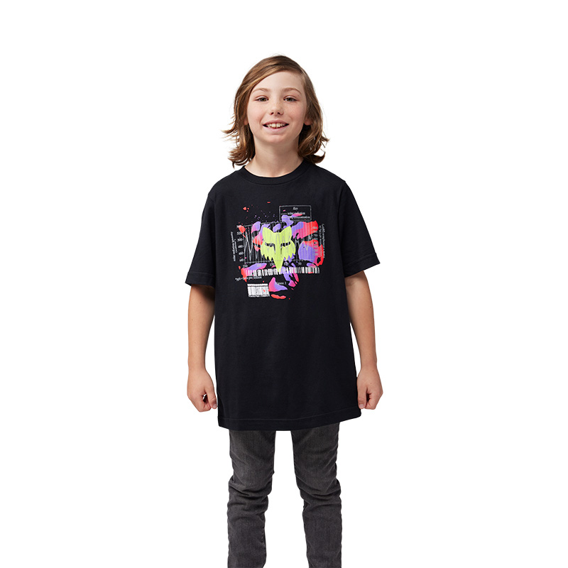חולצת ילדים פוקס שחור - FOX YTH FOX ENERGY SS TEE V25