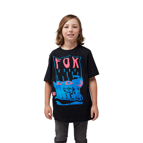חולצת ילדים פוקס שחור - FOX YTH FOX ENERGY BLAST SS TEE V25