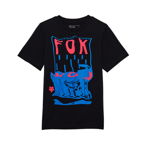 חולצת ילדים פוקס שחור - FOX YTH FOX ENERGY BLAST SS TEE V25