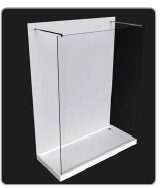 MTI-719 - מקלחון חזית Walk-In = גוון וסוג זכוכית לציין בהערות