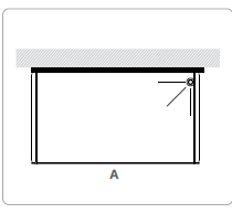 MTI-719 - מקלחון חזית Walk-In = גוון וסוג זכוכית לציין בהערות