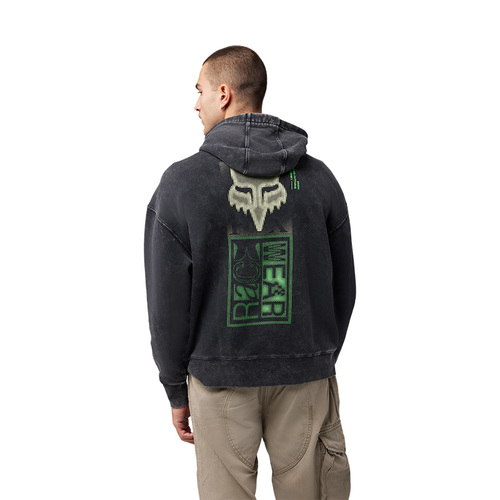קפוצ'ון פליז אוברסייז פוקס שחור - FOX THROTTLE OVERSIZED PO FLEECE V25