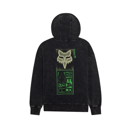 קפוצ'ון פליז אוברסייז פוקס שחור - FOX THROTTLE OVERSIZED PO FLEECE V25