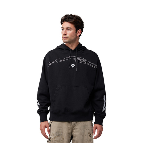 קפוצ'ון פליז אוברסייז פוקס שחור - FOX ENERGY FACE OVERSIZED FLEECE PO V25