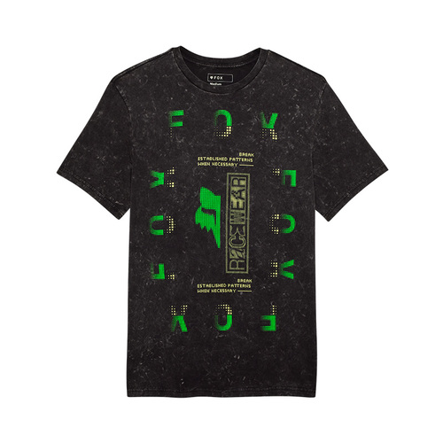 חולצת פוקס שחור - FOX THROTTLE SS TEE V25