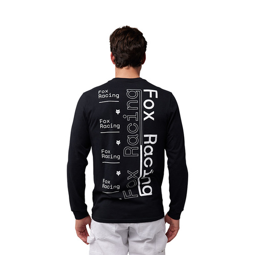 חולצה ארוכה פוקס שחור - FOX RACE SPEC LS PERM TEE V25