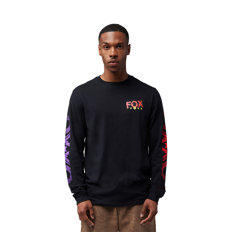 חולצה ארוכה פוקס שחור - FOX ENERGY LS PERM TEE V25