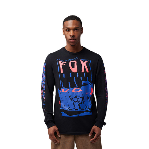חולצה ארוכה פוקס שחור - FOX EMOTION BLAST LS TEE V25
