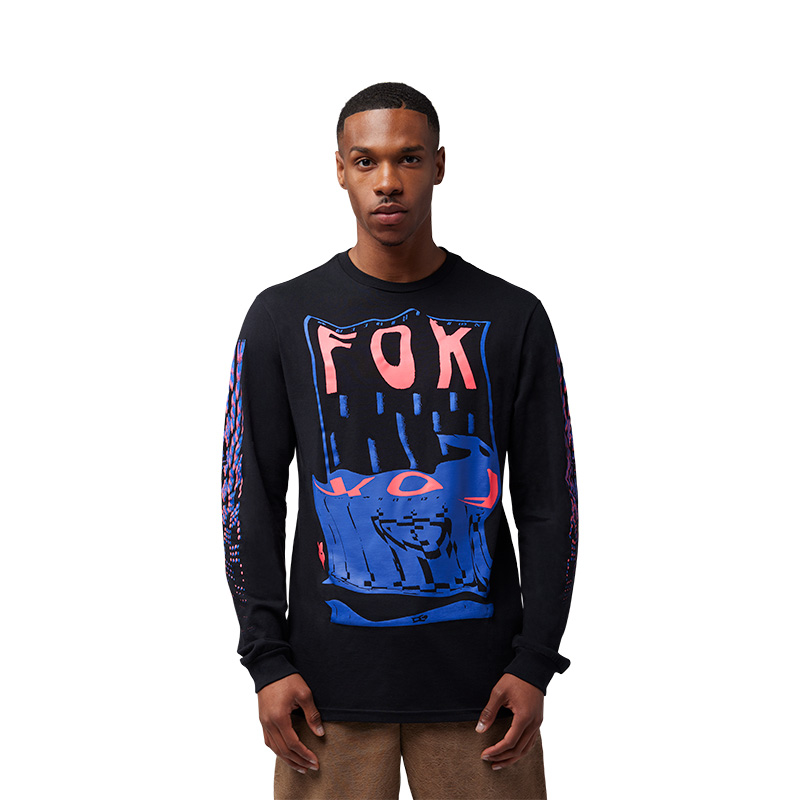 חולצה ארוכה פוקס שחור - FOX EMOTION BLAST LS TEE V25