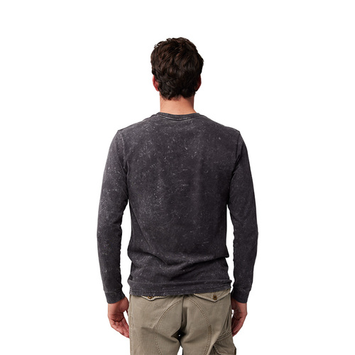 חולצה ארוכה פוקס שחור - FOX THROTTLE LS TEE V25