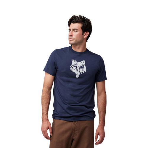 חולצת פוקס כחול כהה -  FOX THE WORLD TECH SS TEE V25