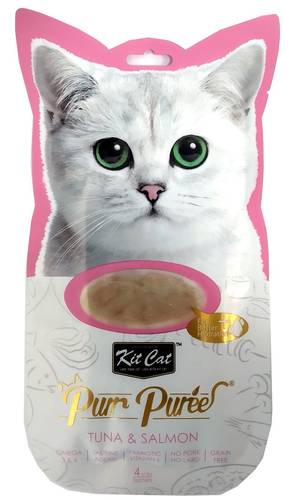 קיט קט Kit Cat לחתול שלוקים טונה וסלמון 60 גרם