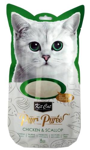 קיט קט Kit Cat לחתול שלוקים עוף וצדפות 60 גרם