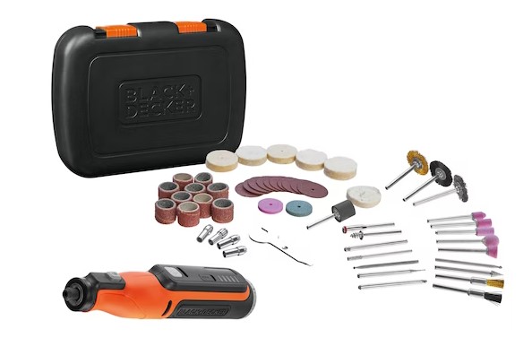 משחזת ציר נטענת כוללת 48 אביזרים Black+Decker BCRT8IK-XJ