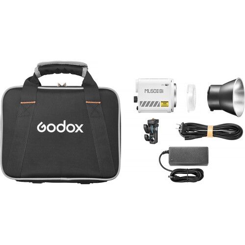 Godox ML60IIBi תאורת לד Bi-color עם מתאם סוללה V-Mount
