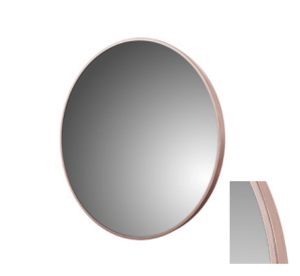 מראה עגולה 60 ס"מ עם מסגרת - רוז גולד 