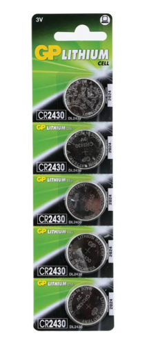 מארז 5 יחידות סוללה מקורית GP CR2430 3V