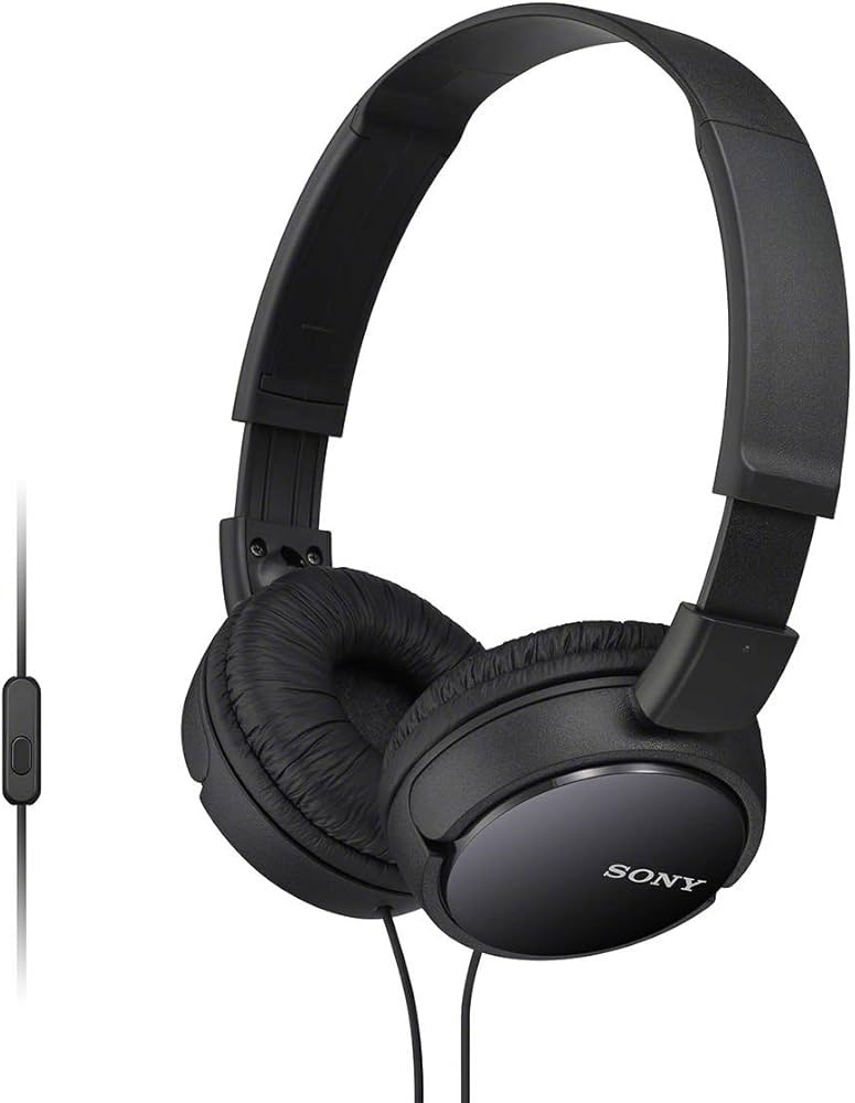 אוזניות SONY MDR-ZX110AP עם מיקרופון - שחור