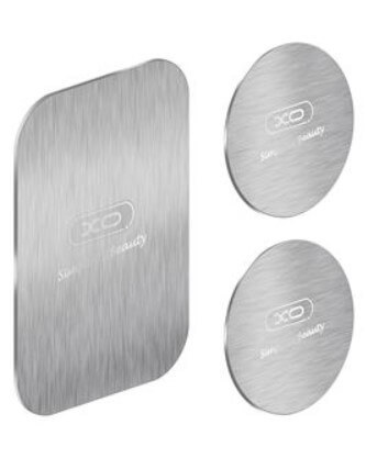 סט לוחיות מתכת 3יח - מותאם למי שיש מעמד מגנטי לרכב