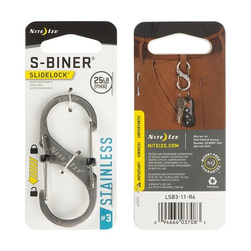 קרבינר S-Biner SlideLock נירוסטה #3 Nite Ize