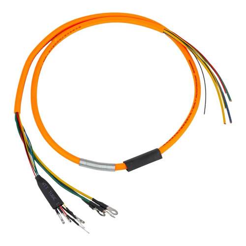 כבל צמה (מנוע) ישיר 2.5mm צבע כתום