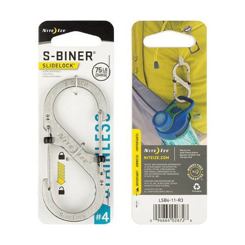 קרבינר S-Biner SlideLock נירוסטה #4 Nite Ize