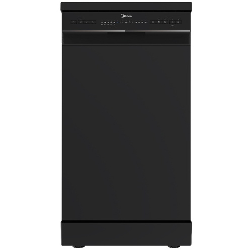 מדיח כלים צר שחור 9 תכניות דגם WQP8-W7634-B של MIDEA מידאה 