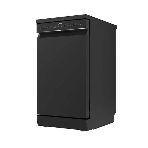 מדיח כלים צר שחור 9 תכניות דגם WQP8-W7634-B של MIDEA מידאה 