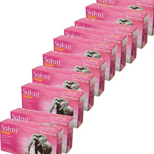 כפפות ‘ורודות’ ללא אבקה ספארי - Safari מחיר מיוחד לקרטון