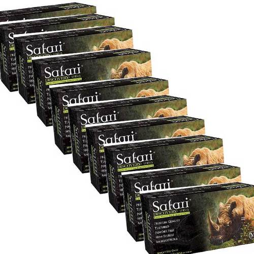 כפפות ‘שחורות’ ללא אבקה ספארי - Safari מחיר מיוחד לקרטון