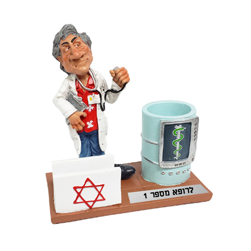 מעמד שולחני קריקטורה - רופא