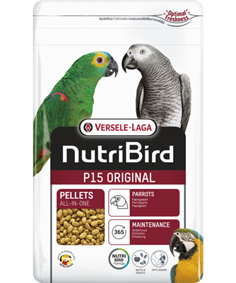 נוטרי בירד כופתיות אוריגינל תוכי גדול Nutri Bird P15 במשקל 3 ק