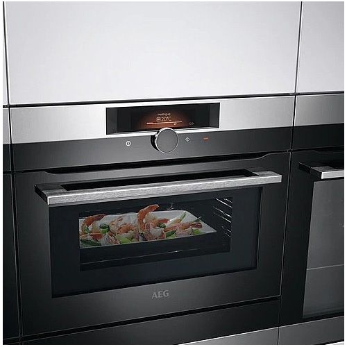 מיקרוגל בנוי משולב אפיה AEG KMK861000M א.א.ג נירוסטה