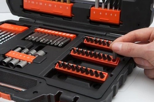 מארז אביזרים 76 חלקים למברגה/מקדחה Black+Decker A7231-XJ