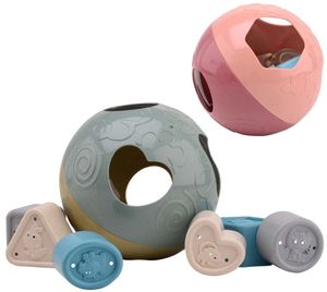 משחק כדור התאם צורה מביו-פלסטיק ממוחזר (מגוון צבעים)