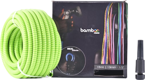 צינור גן 1/2 מ״מ, 15 מטר אורך איטלקי דגם BAMBOO FORTE