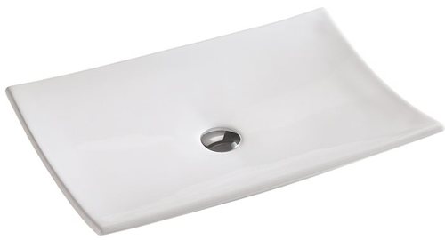 כיור חרס מונח לבן – דגם: 7233
